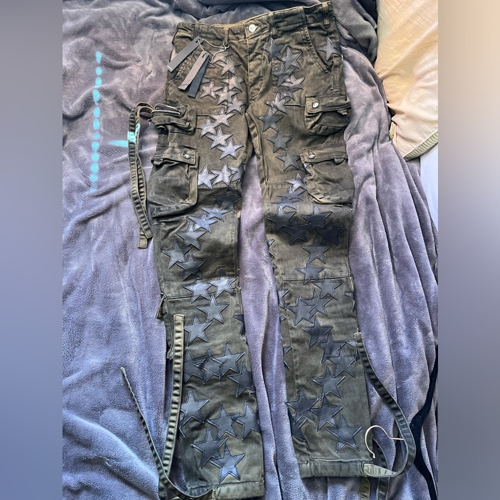Amiri Chemist Skinny Cargo Denim